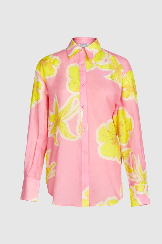 Hermosa Shirt - Candy Hibiscus
