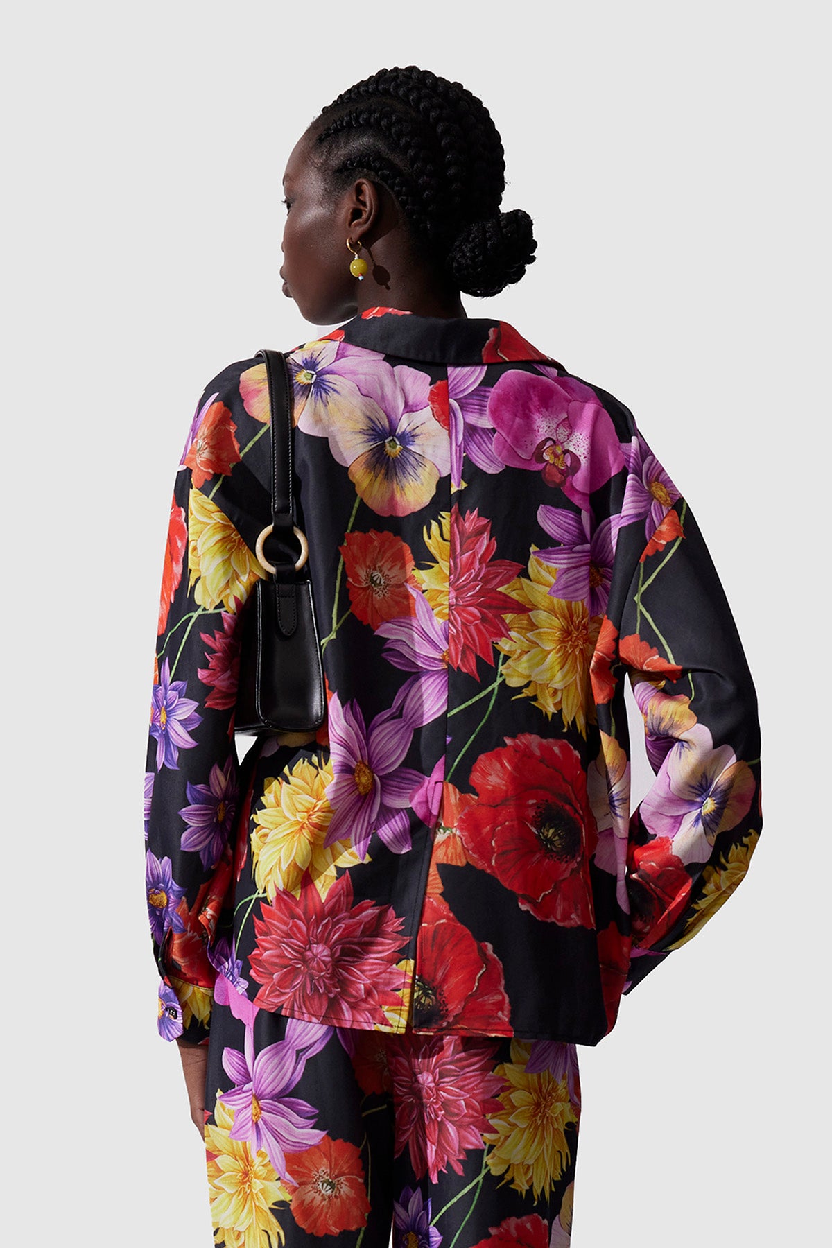 Indiana Soft Shirt - Blooms Noir